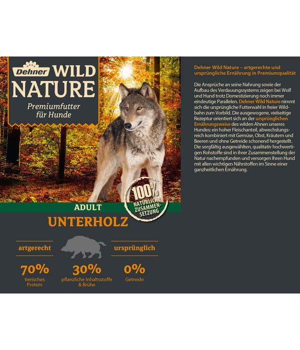 Dehner Premium Lovely Wild Nature Hundefutter Set 6x800g