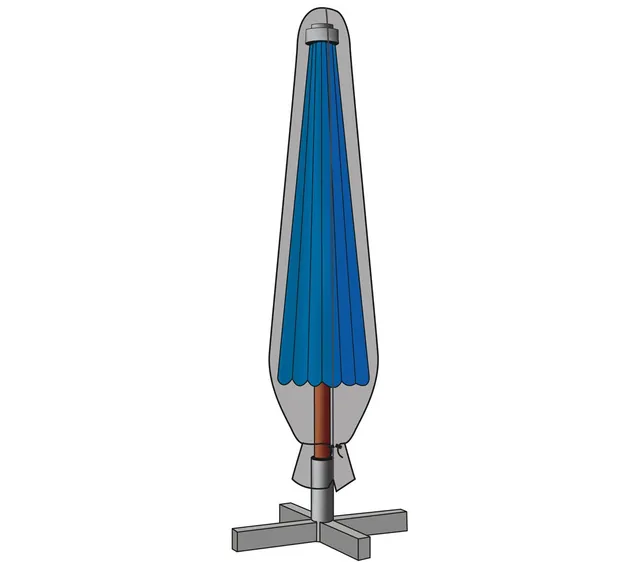 Dehner Deluxe Schutzhülle Sonnenschirm Ø400 anthrazit