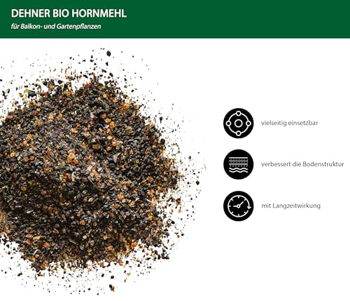 Dehner Bio Hornmehl Dünger 2,5kg Stickstoff 13 Prozent Bio