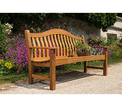 Dehner Samui Gartenbank 3-Sitzer Akazie natur 161 cm
