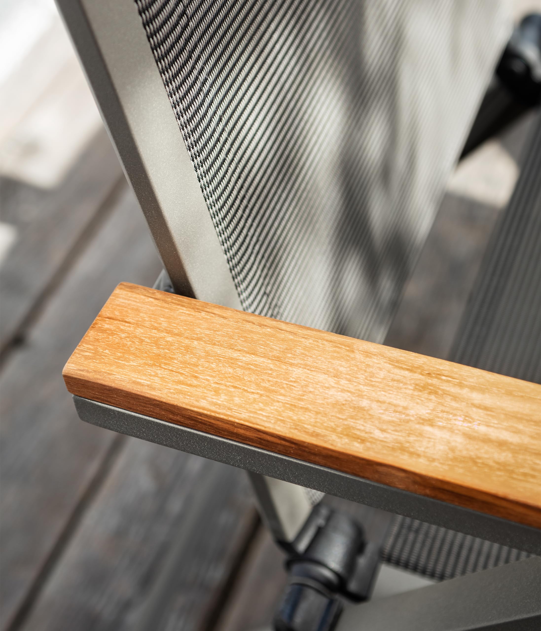 Dehner Colmar Relaxsessel klappbar 110x59x73 Teak anthrazit