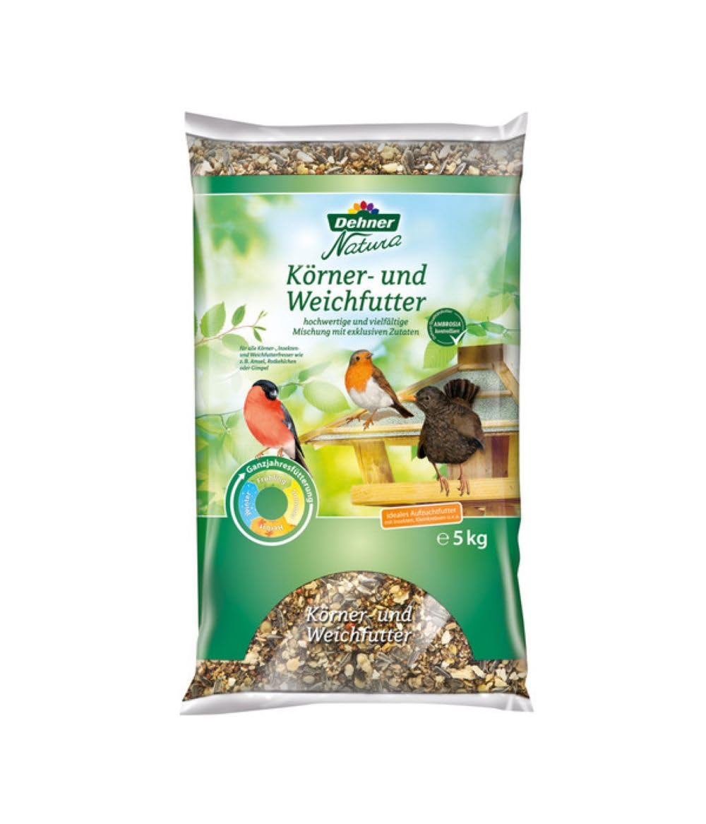 Dehner Natura Premium Wildvogelfutter 5 kg Körner