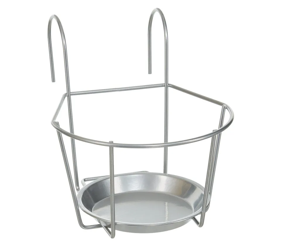 Dehner Premium Lovely Banbury Blumentopfhalter Metall silber