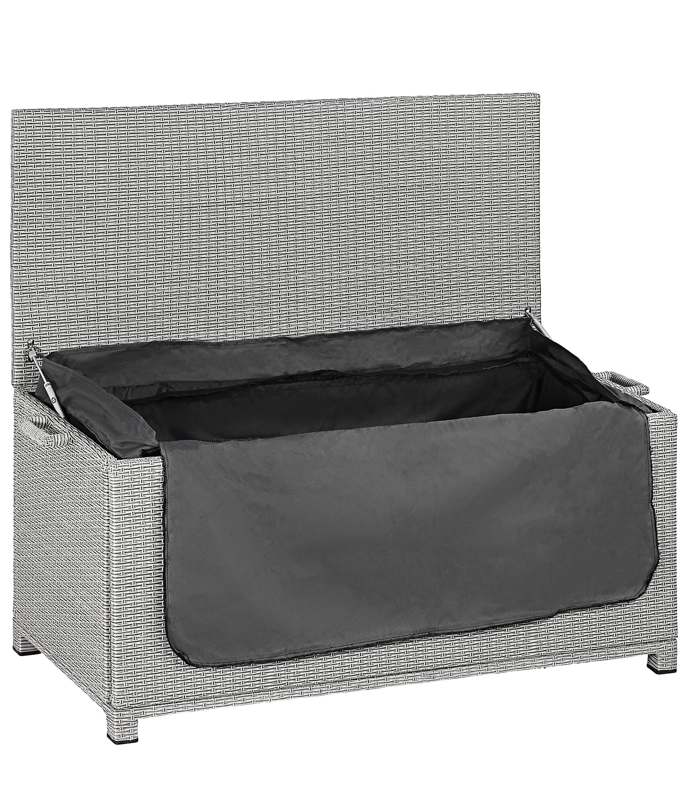 Dehner Premium Tessin Aufbewahrungsbox grau wetterfest
