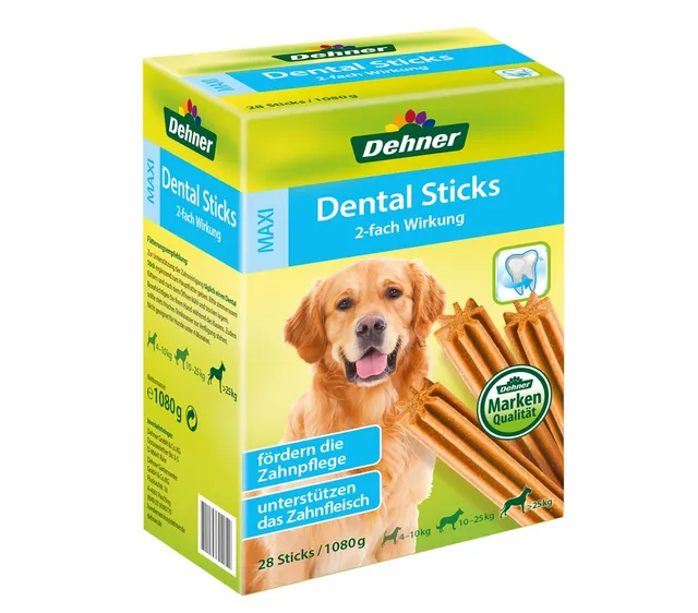 Dehner Dental Sticks Maxi Zahnpflegesnack Huhn 28 Stück zuckerfrei