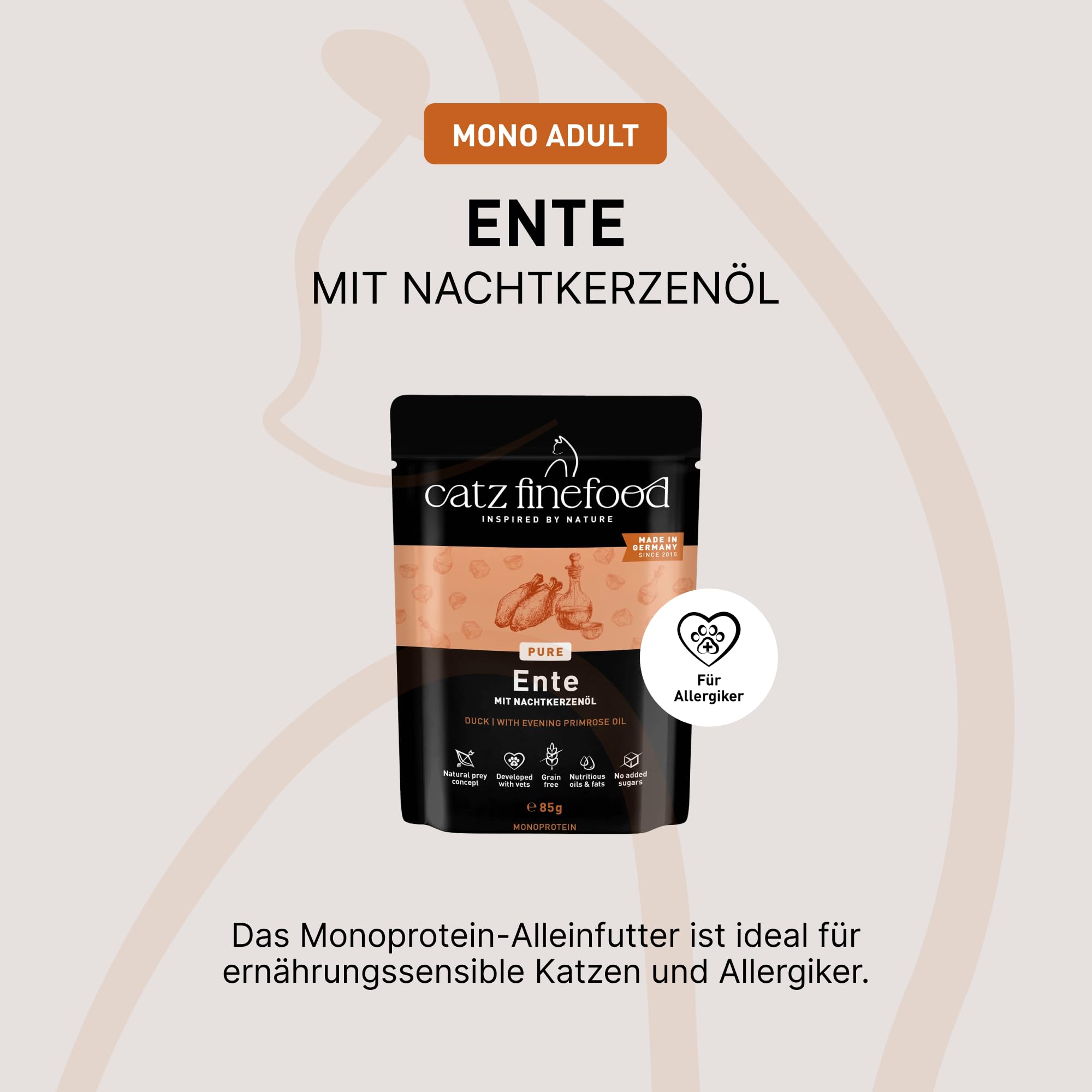 catz finefood Purrrr N°115 Nassfutter 16x85g Ente