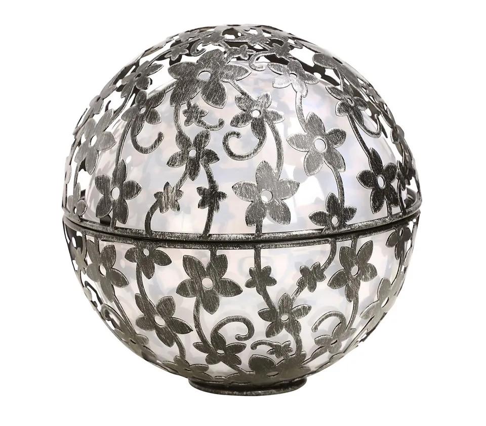 Dehner Premium Lovely Kugel Blume Solarleuchte Ø 15 cm Farbwechsel