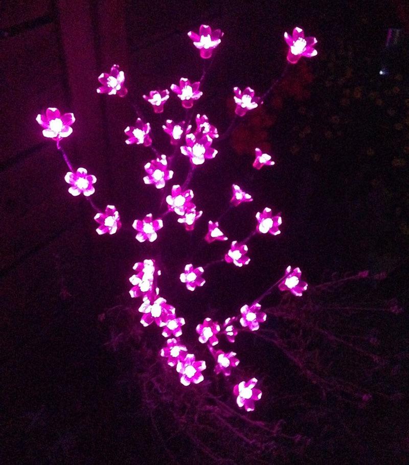 Dehner Living Solar Blütenstrauch pink 60 cm 36 LED