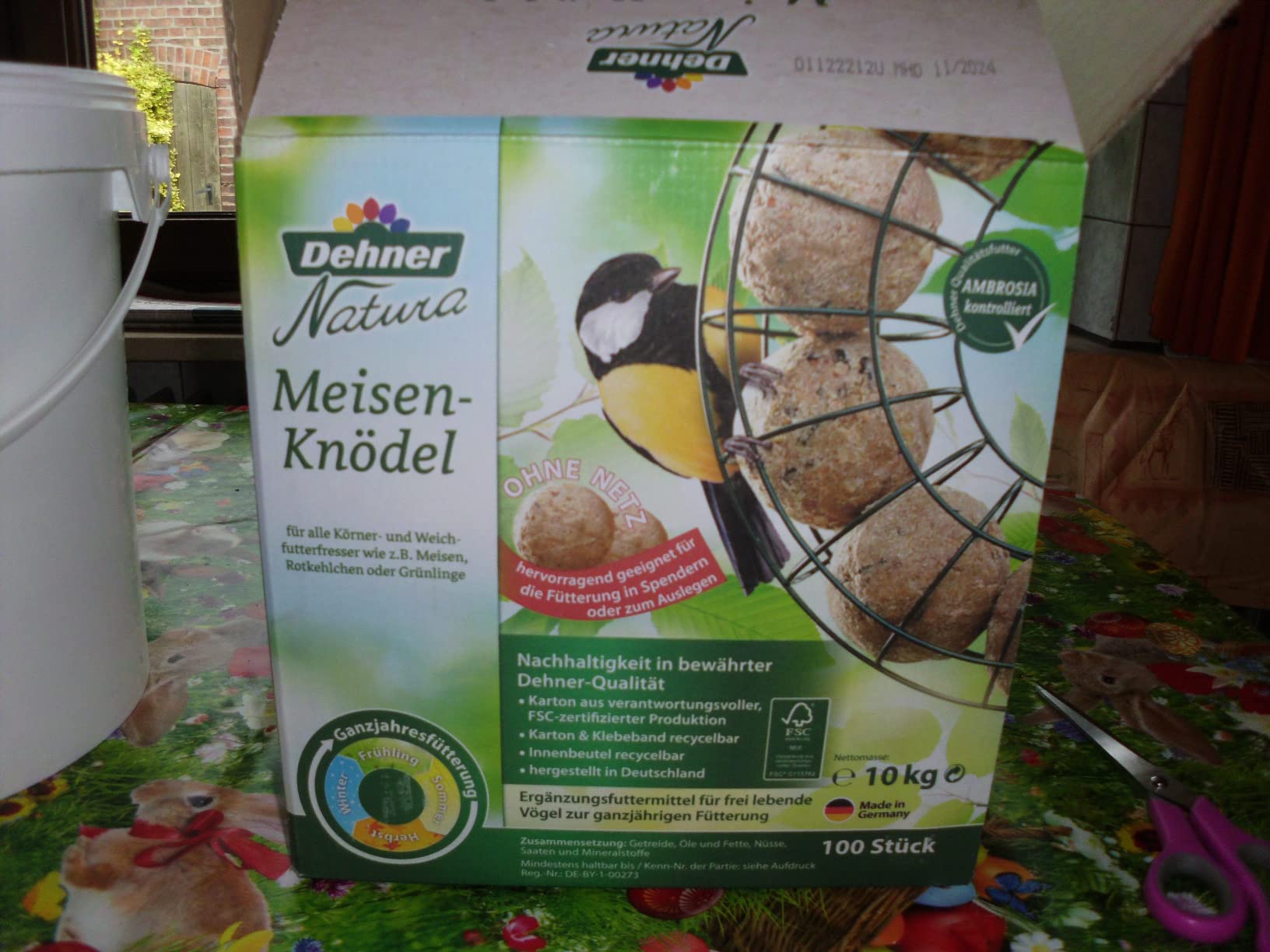 Dehner Natura Premium Meisenknödel ohne Netz 100x90g Karton