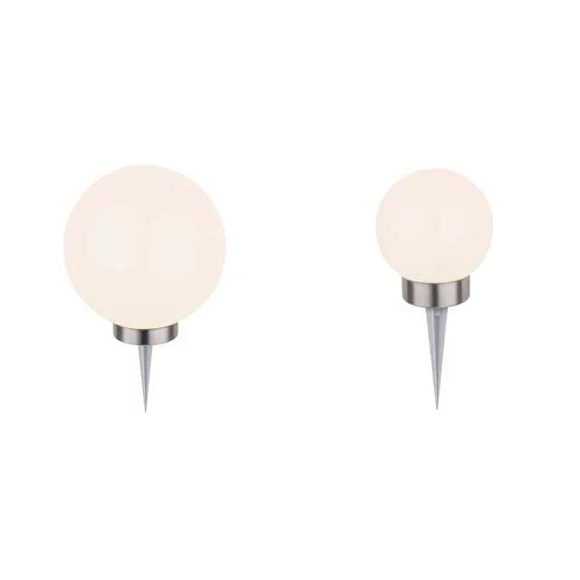 Dehner Solarleuchte Kugel 2er-Set Ø 20+15 cm Farbwechsel