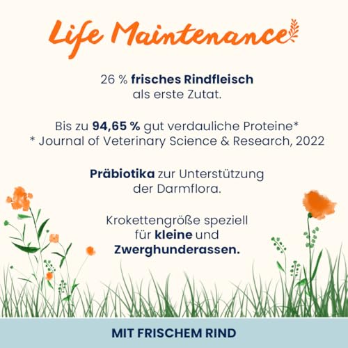 Almo Nature Life Maintenance Hundetrockenfutter 2kg Rind XS-S