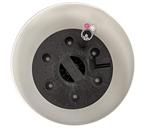 Dehner Pflanztopf Mila 39cm weiß Selbstbewässerung Rollen