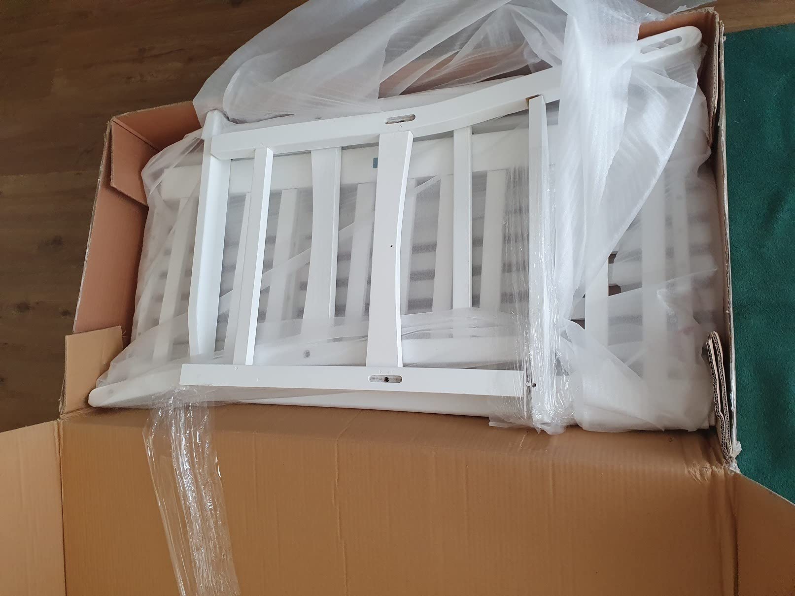 Dehner Mykonos Gartenbank Akazie weiß 2-Sitzer 120cm