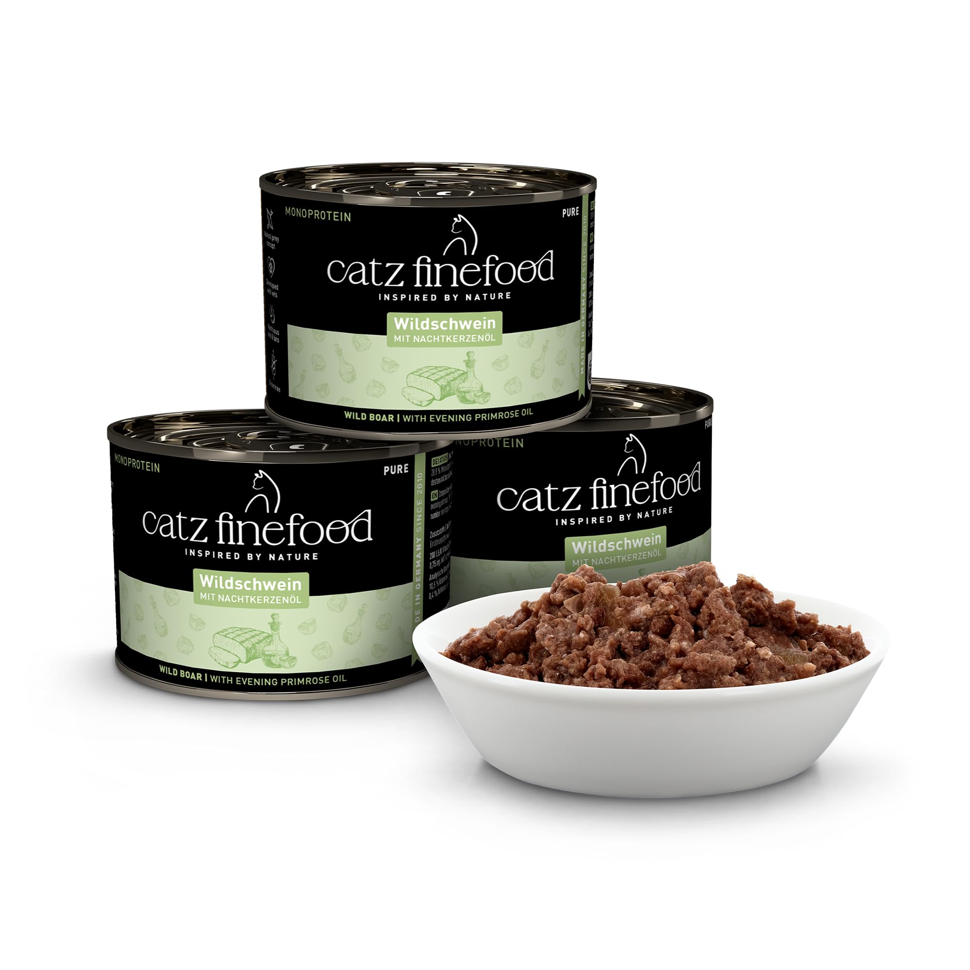 catz finefood Pure Nassfutter Wildschwein 6x200g getreidefrei