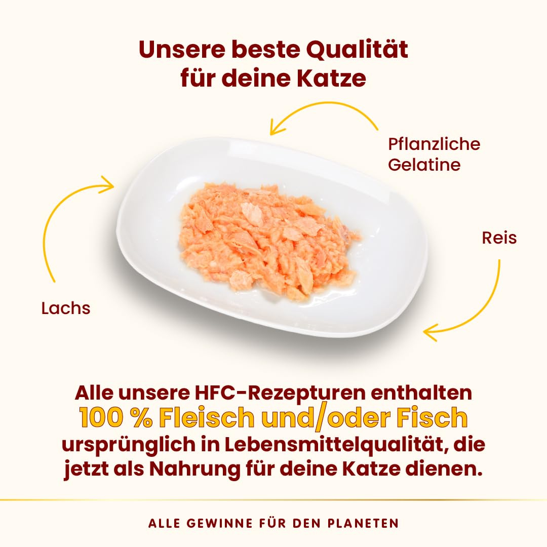 Almo Nature HFC Jelly Nassfutter Lachs 6x70g glutenfrei