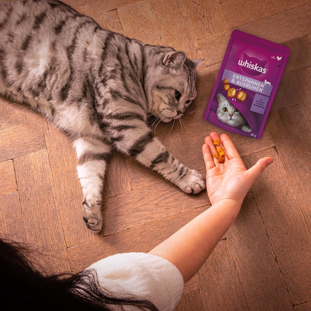 Whiskas Relax & Unwind Huhn Snack 8x45g knusprig