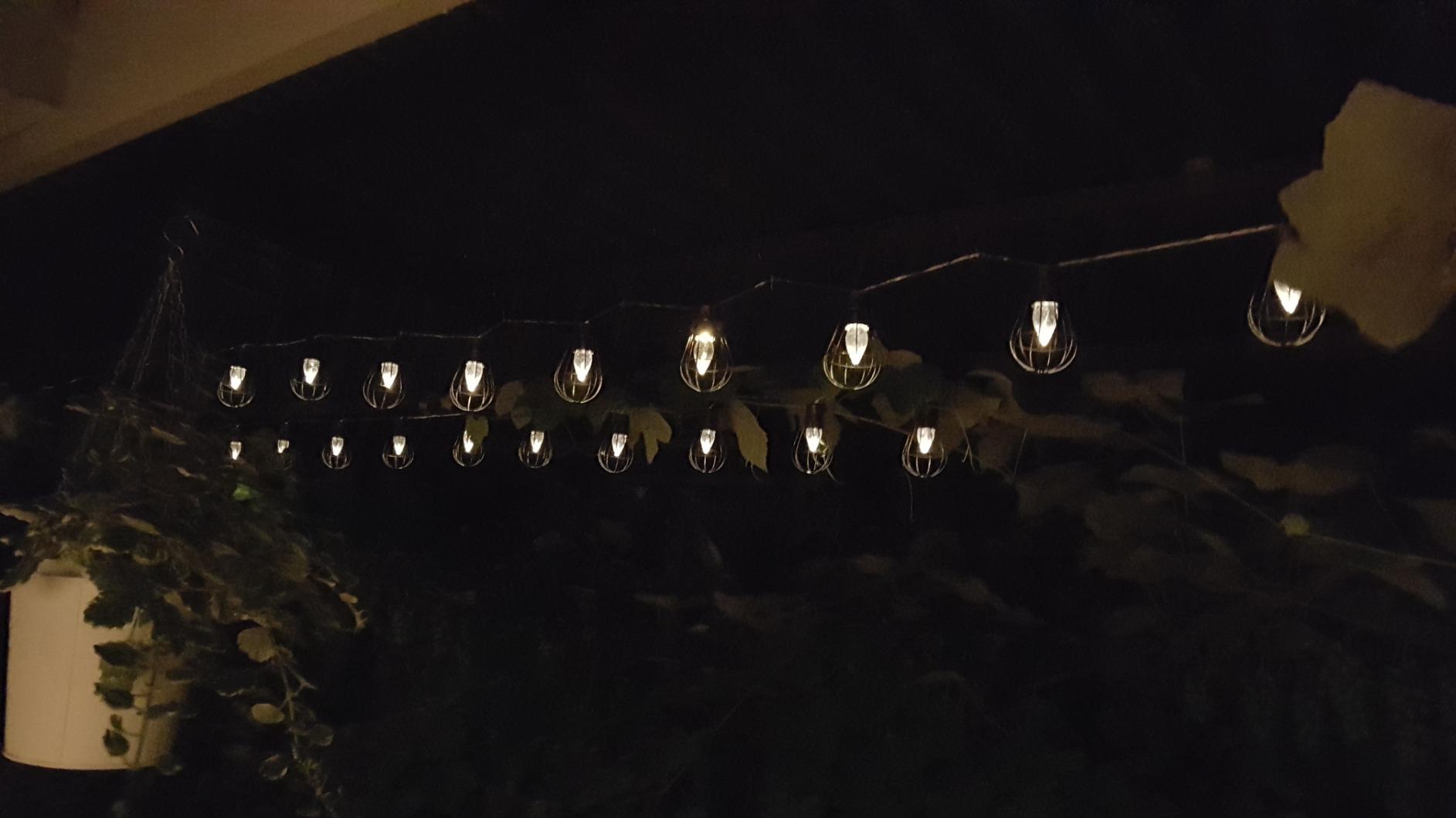 Dehner Premium Lovely Solar Retro Lichterkette 10 LED warmweiß 330 cm