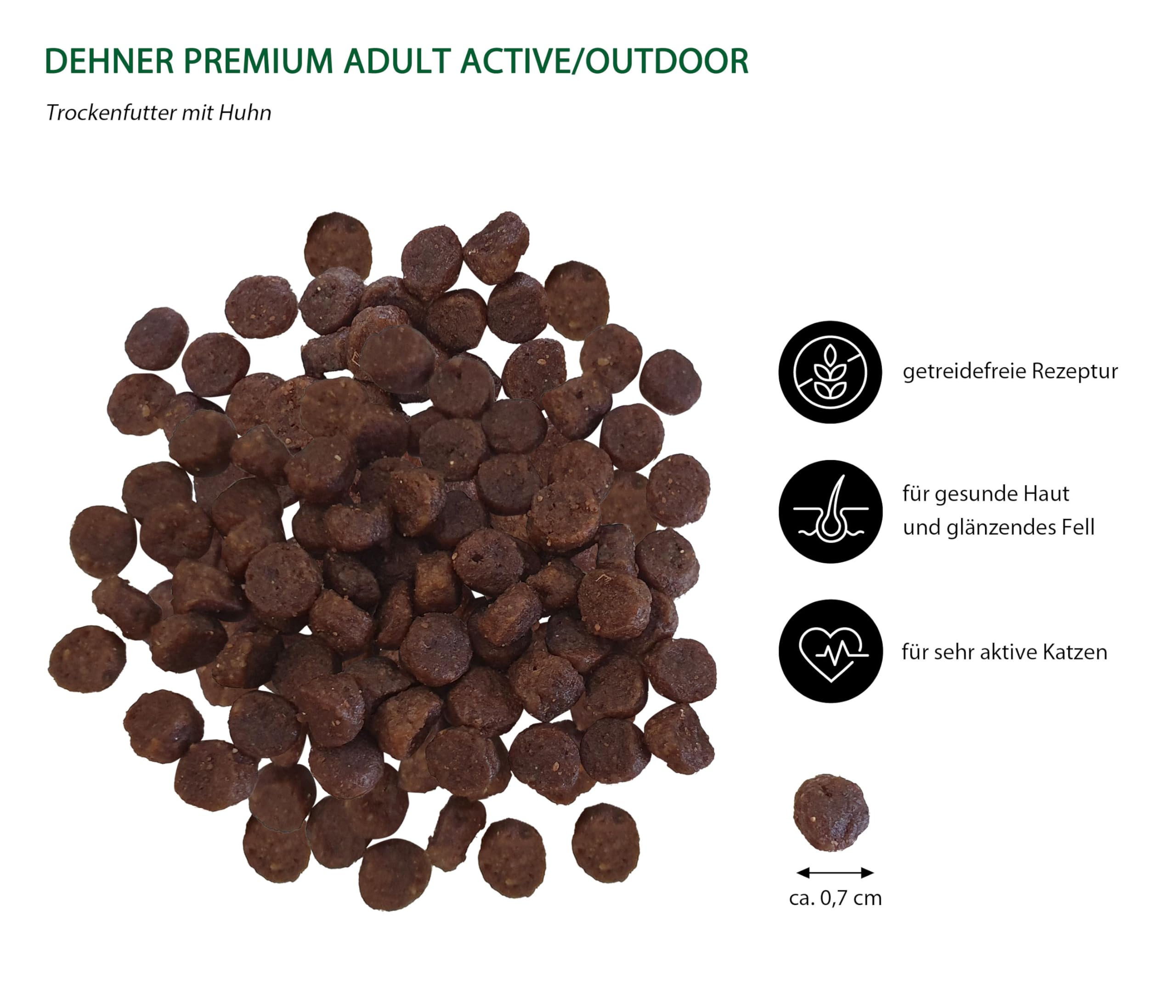 Dehner Premium Active Outdoor Trockenfutter Huhn 2 kg getreidefrei