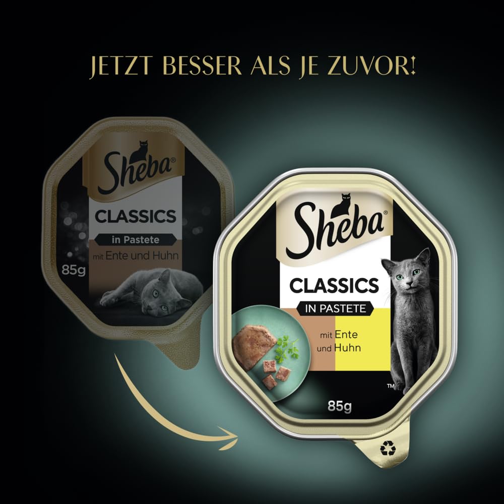 Sheba Classics Pastete Nassfutter Ente Huhn 85g Schale