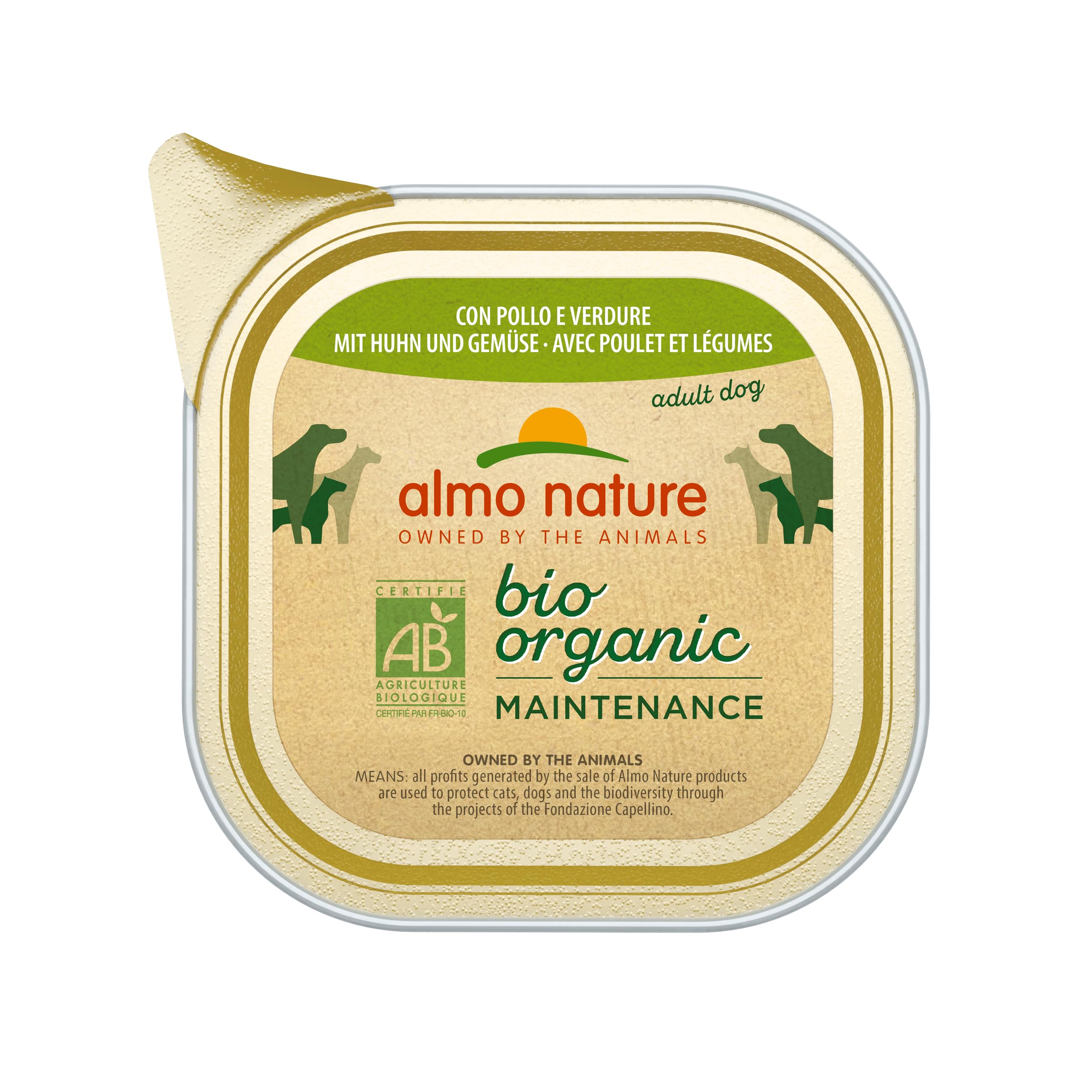Almo Nature Bio Organic Rind & Gemüse Hundefutter 3,2 kg Bio