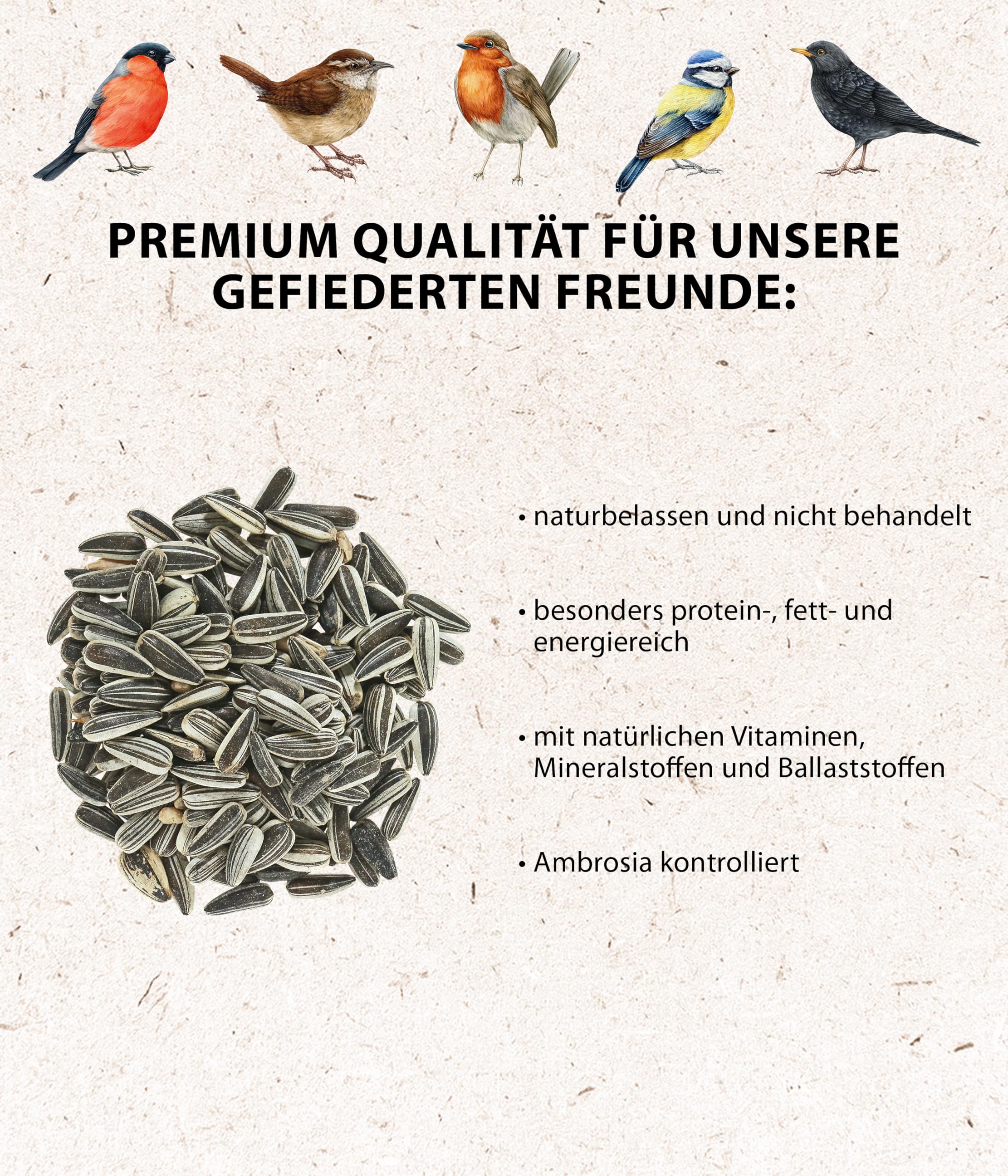 Dehner Natura Wildvogelfutter Ganzjahresfutter 2,5 kg