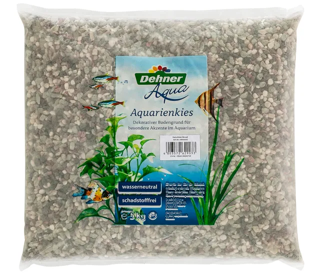 Dehner Aqua Aquarienkies 4-6 mm Farbmix 5 kg