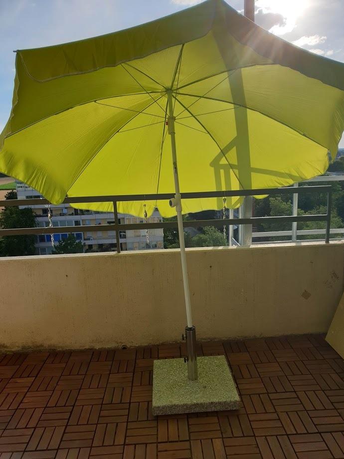 Dehner Saturn Sonnenschirm 200 cm grün Polyester
