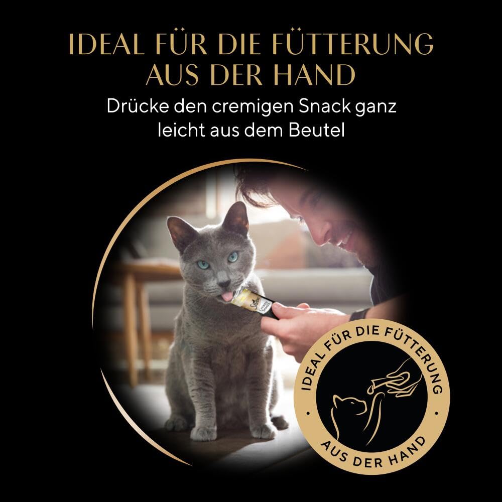 Sheba Creamy Snacks Katzen Huhn 528 g samtig Portionsbeutel