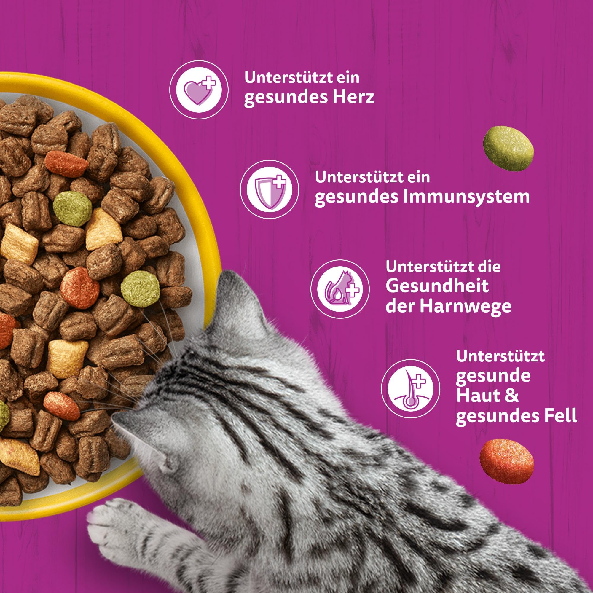 Whiskas Classic Senior Trockenfutter Huhn 4x1,9kg 7+
