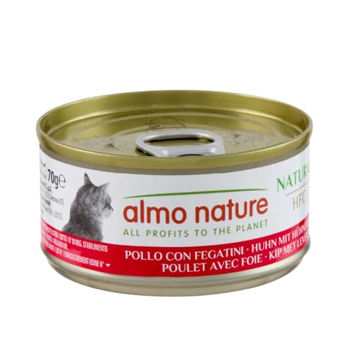 Almo Nature HFC Natural Huhn Leber Nassfutter 24x70g Monoprotein