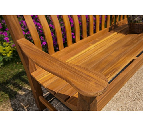 Dehner Samui Gartenbank 3-Sitzer Akazie natur 161 cm