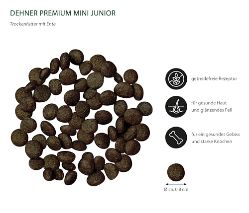 Dehner Premium Mini Junior Trockenfutter Ente Lamm 4kg getreidefrei