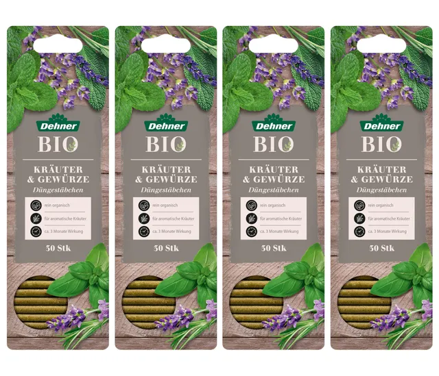 Dehner Bio Düngestäbchen Kräuter 120 Stück organisch
