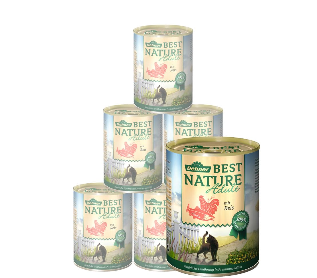 Dehner Premium Adult Nassfutter Lachs 6x400 g getreidefrei