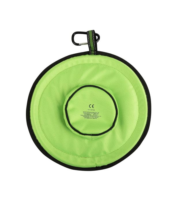 Dehner Wild Nature Green Frisbee Hundespielzeug grün Ø 25 cm mit Fach
