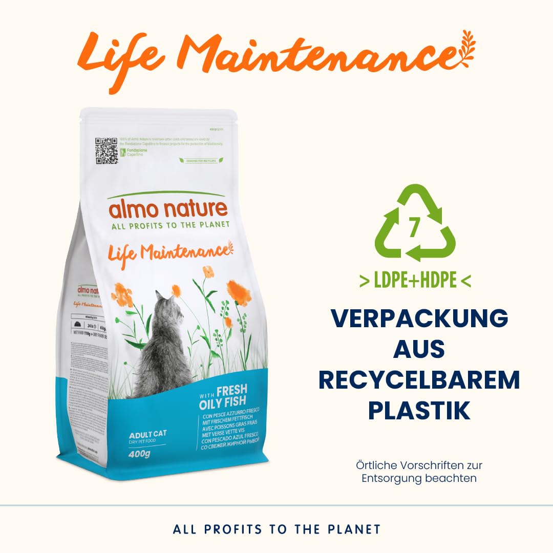 Almo Nature Life Maintenance Trockenfutter Fisch 400 g