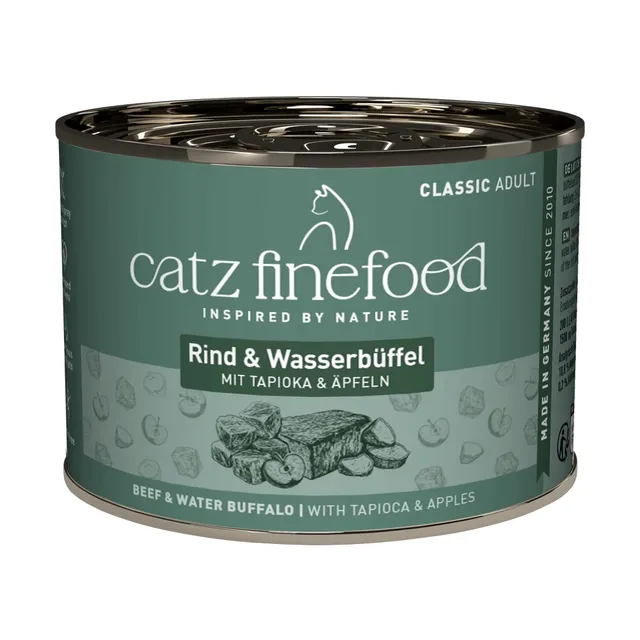 catz finefood Classic Rind Wasserbüffel Nassfutter 6x200g