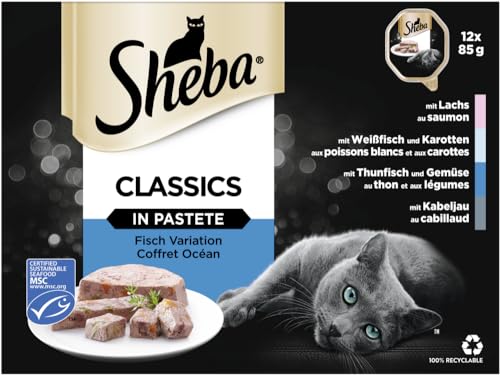 Sheba Classics Nassfutter Pastete Fisch 12x85g MSC