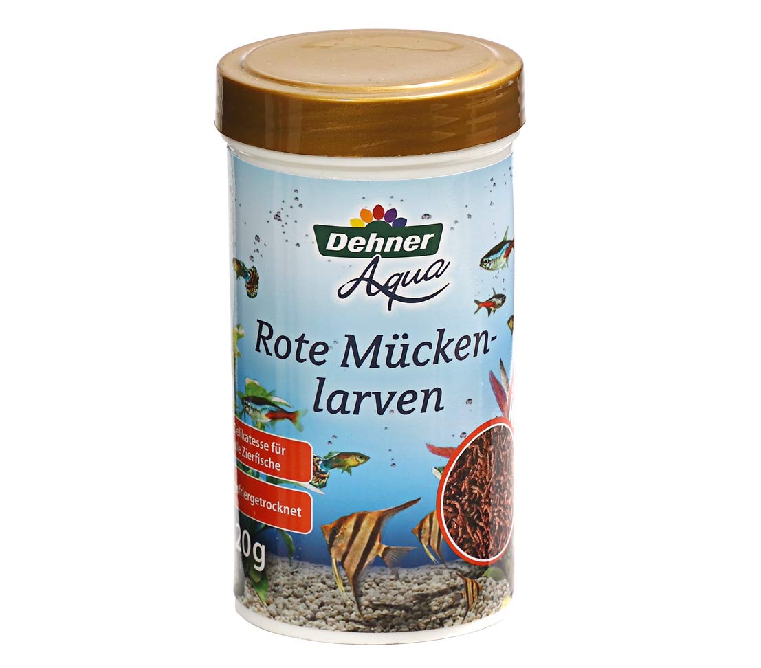 Dehner Aqua Rote Mückenlarven Fischfutter 10 g