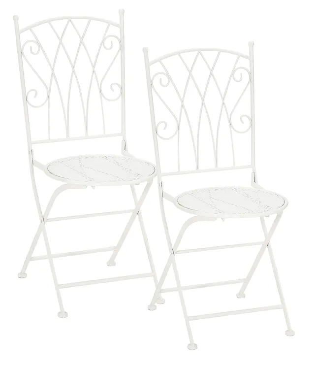 Dehner Premium Lovely Luca Klappstuhl weiß 2er Set