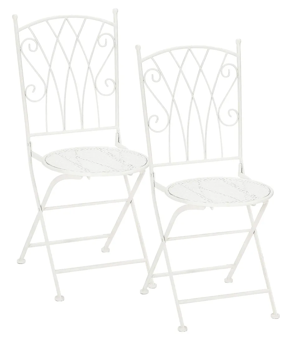 Dehner Premium Lovely Luca Klappstuhl weiß 2er Set