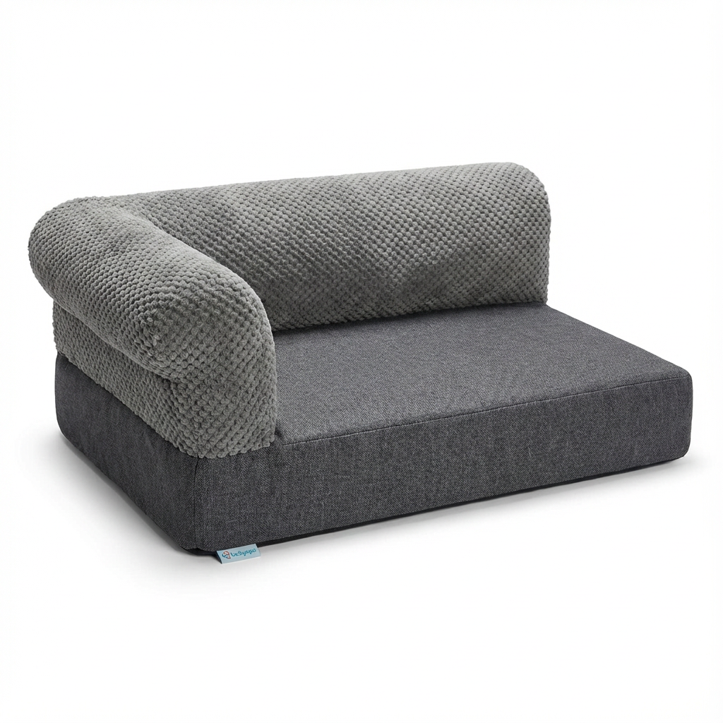 Lucky-Kitty Katzenlounge LUXE 2-in-1 Katzenbett Memory-Foam