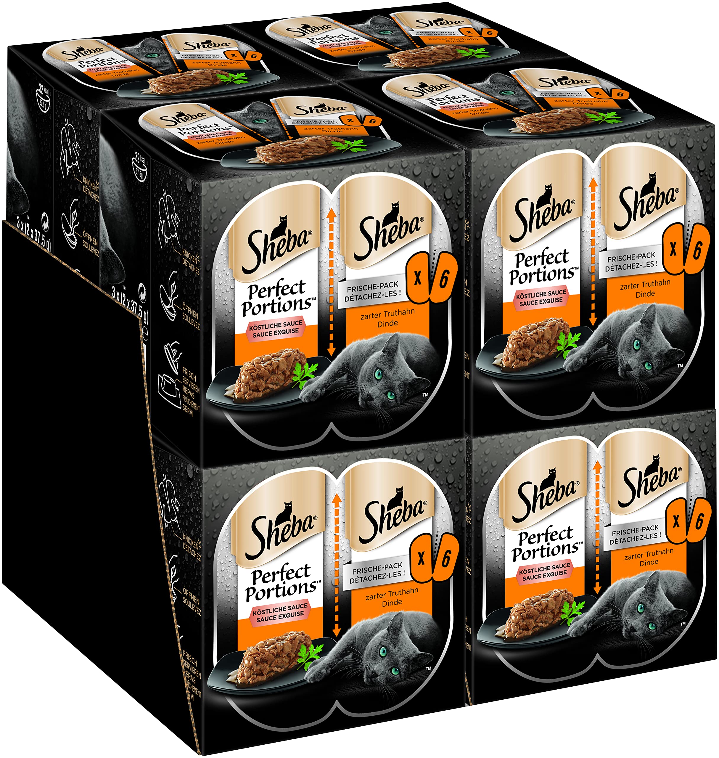 Sheba Perfect Portions Huhn Nassfutter 1,8 kg Pastete