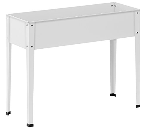 Dehner Münster 2 Hochbeet 100x30 cm 80 cm weiß Metall