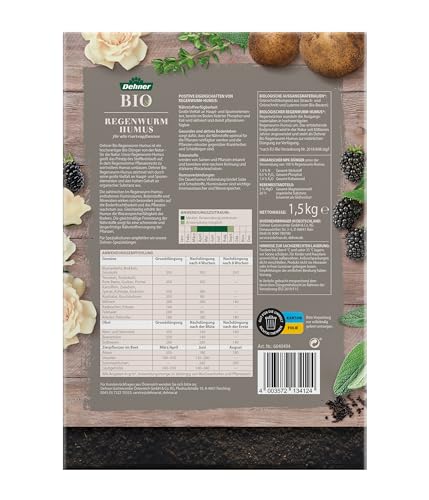 Dehner Bio Regenwurm-Humus Dünger 1,5 kg