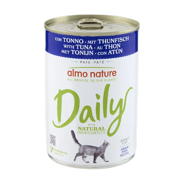 Almo Nature Daily Nassfutter Katze Thunfisch-Paté 24x400g