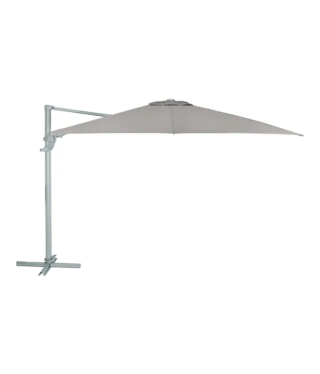 Dehner Premium Lovely Zypern Ampelschirm eckig hellbraun