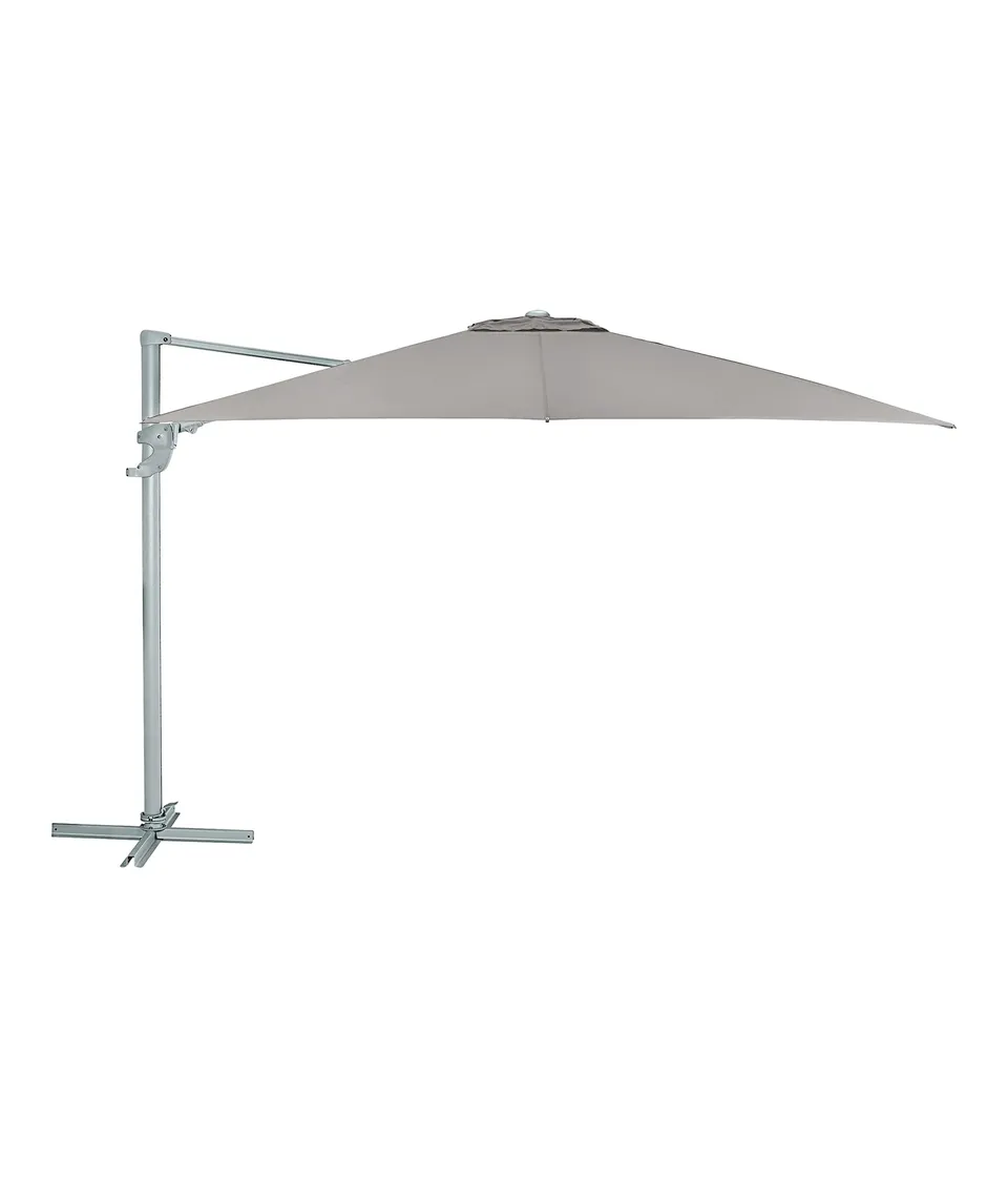 Dehner Premium Lovely Zypern Ampelschirm eckig hellbraun