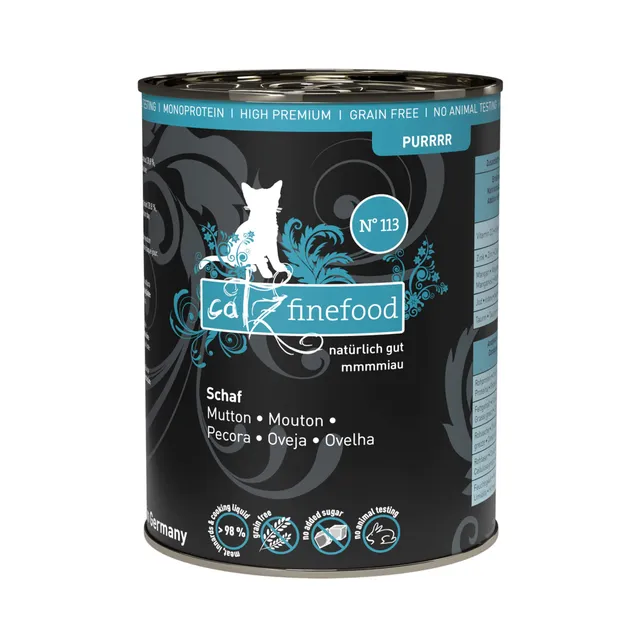 catz finefood Purrrr N°113 Nassfutter Schaf 6x400g getreidefrei