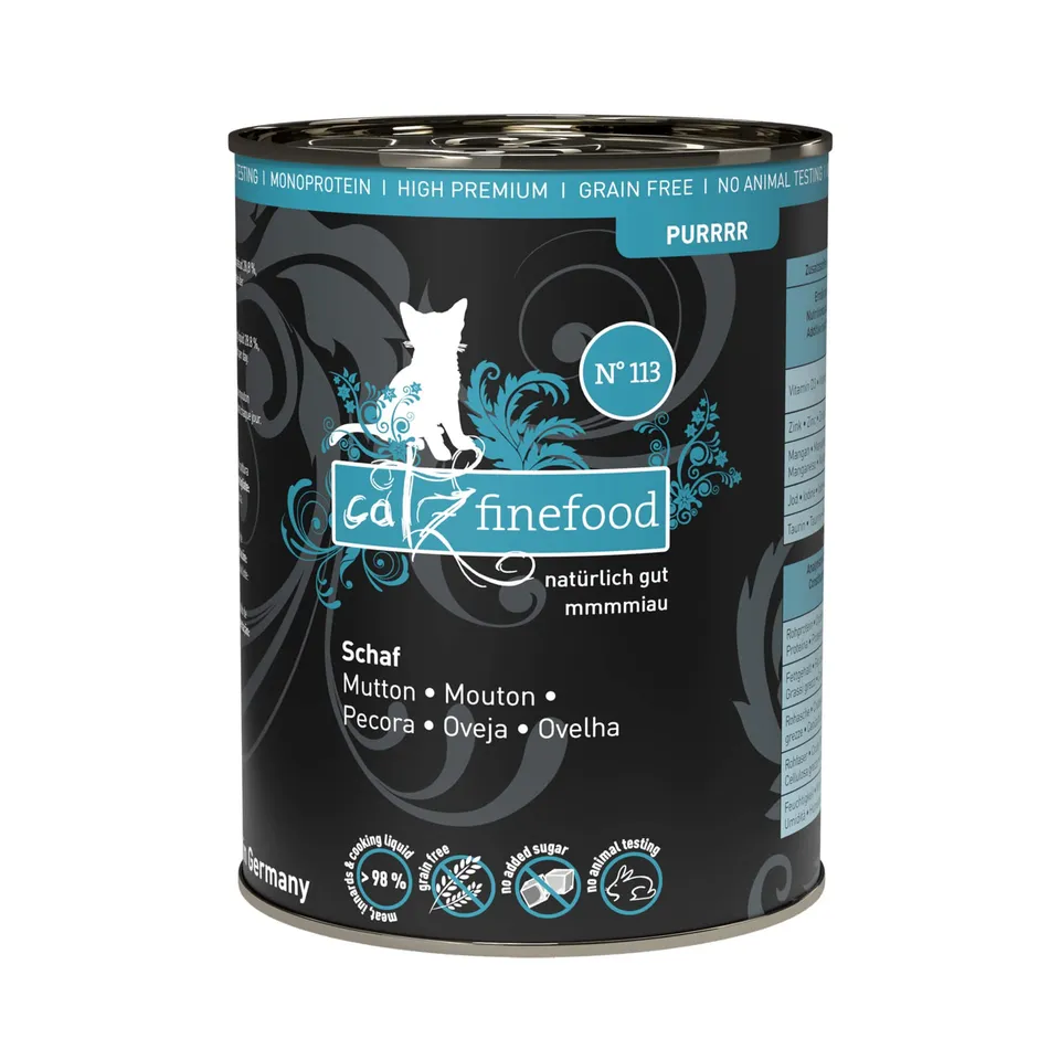 catz finefood Purrrr N°113 Nassfutter Schaf 6x400g getreidefrei